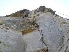 Yours truly after the crux on Tombstone Terror