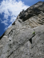 The crux pitch above