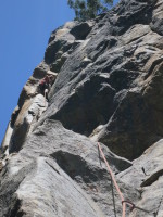 Linking the two crux pitches