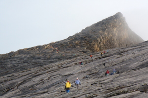 The summit of Mt Kinabalu