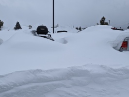 Julian's car is a bit buried.