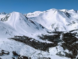 Virginia Lakes. South peak on the left, Black on the right. Excelsior in the background.