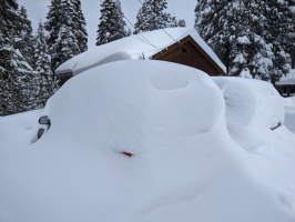 The neighbors' cars. Decent storm!