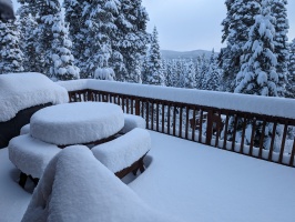 May 5th snow storm. 3 feet on the mountains in 24 hours!