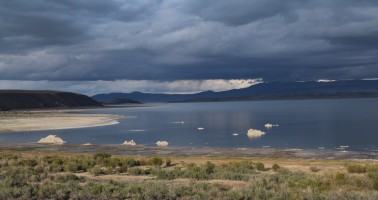 Gorgeous storm clouds over Mono Lake