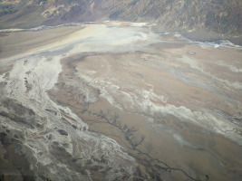 Gorgeous dry lake bed just south of Furnace Creek. Looks super cool from the air!