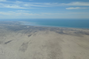 Sea of Cortez and Puerto Penasco/Rocky Point in the distance