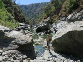 Hiking down the North Fork of the American River