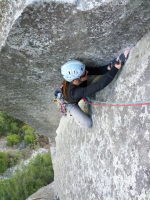 Pulling the crux 5.11a moves