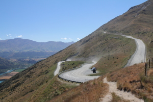 Driving up to The Remarkables ski area