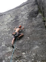 Hotline, supposedly one of the best cracks in New Zealand (5.11b?)