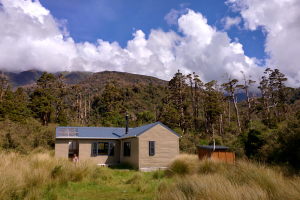 The new Cedar Flat hut