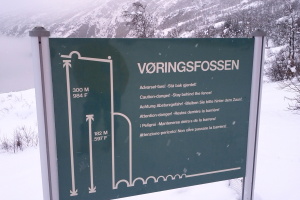Voringsfossen, a famous summer time attraction