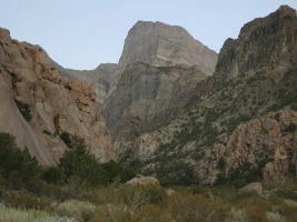 Hiking up - granite gives way to limestone 20 minutes up...