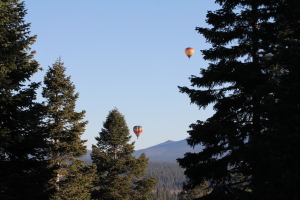 Balloons as seen from the deck