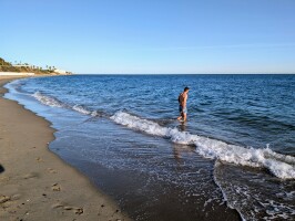 Had to jump in the ocean before the trip was over!