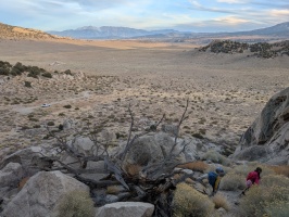 Descent towards the truck, Granite Basin