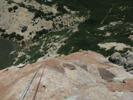 Rappelling in the wind was the crux, took as long as climbing the route..