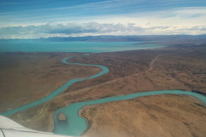 Arriving in El Calafate. Desolate place...