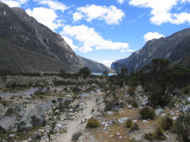 the other side of Laguna Paron, where people place Base Camp