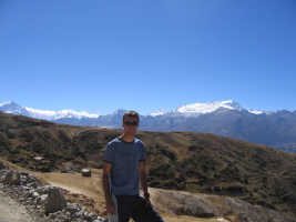 Me posing with the Cordillera Blanca in the background