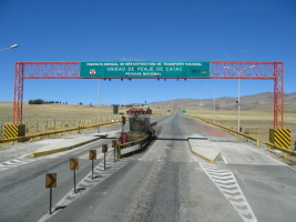 a non-operational toll booth