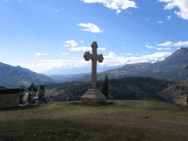 Cross on the hill above Huaraz