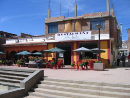 one of the tourist squares with restaurants