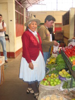 local woman at the market