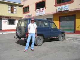 me standing in front of my dream LandCruiser