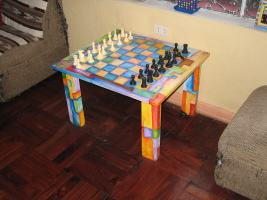 Really cute chess table
