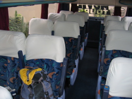 The comfortable Movil Tours bus