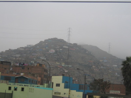houses on the hills of Lima