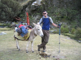 me and my donkey (photo by marta)