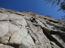 Toprope tough guy on a 5.11