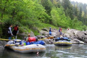 Searching for a campsite, with only an hour of daylight left