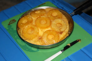 Upside down pineapple cake - yummy!