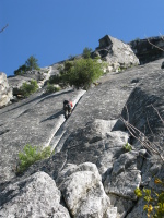 another view of the 5.7 crack (pitch 7 variation on supertopo)