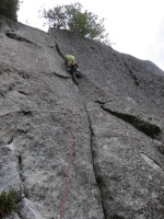 5.9 hand/finger crack on the 3rd pitch of Sands of Time. The best climbing on the route!