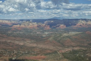 Sedona airport on top of the mesa