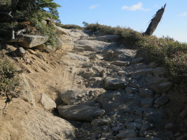 The road is pretty rough here! We walked this part up a ways to check out the view :)