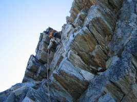 approaching the summit