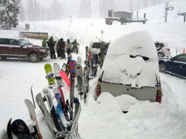 Kirkwood. about 8-10 feet of snow over 2 days, nice little storm