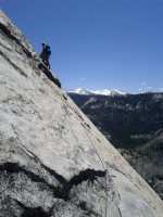 Other climbers on Snake Dike