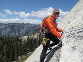 Shannon on her first climb ever!