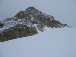 at the edge of the glacier