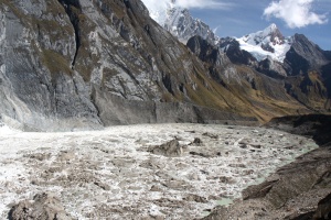 The glaciers disappear into the lakes at alarming rates