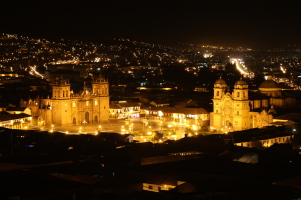 Hotel room view of Cuzco