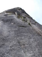 Stepping Stone: an amazing 5.11a pitch at Sugarloaf