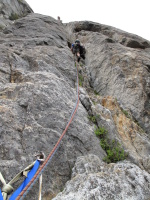 Second pitch, easy and fun chimney